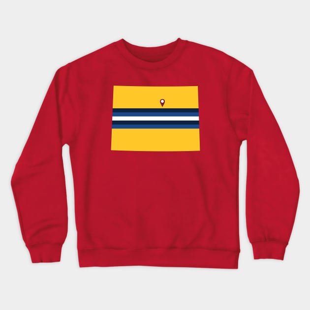 Denver Basketball Crewneck Sweatshirt by doctorheadly